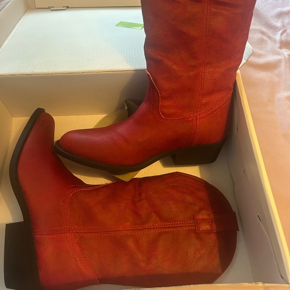 Rampage Red Heeled Boots